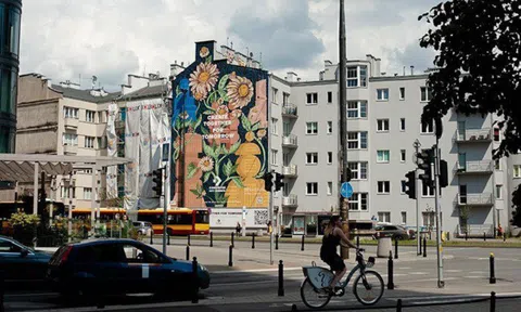 Kỳ lạ bức tranh tường lọc không khí ô nhiễm