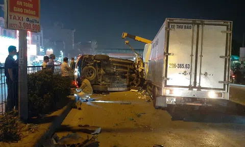 Xe Fortuner mất lái lao sang làn đường ngược chiều, đâm tài xế xe tải tử vong