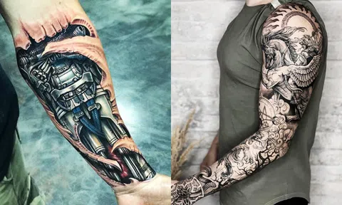 Hình xăm cánh tay nghệ thuật cho nam giới