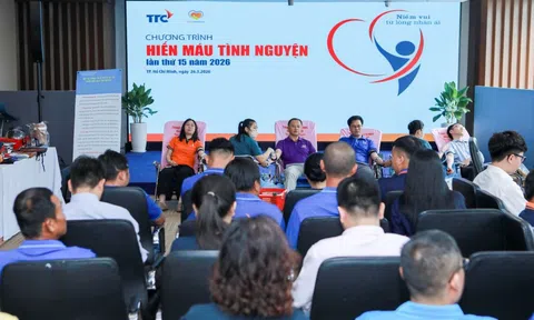 15 năm chương trình hiến máu tình nguyện “Niềm vui từ lòng nhân ái”