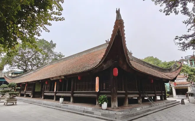Ngôi đình cổ dáng nhà sàn 'độc nhất vô nhị' ở xứ Kinh Bắc